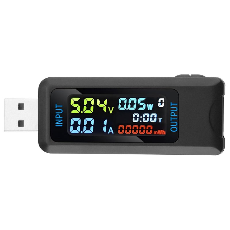 FORIOT USB Tester Multi-Functional Digital Tester DC 4.5-36V 0-8A Current Voltage Meter Power Capacity Tester Supports Multiple Fast Charging Protocols - Image 1